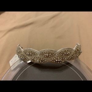 NWT Bridal headband - crystal applique
